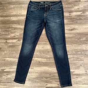 Mossimo Mid Rise Dark Wash Jeggings - Size 4 - LIKE NEW!